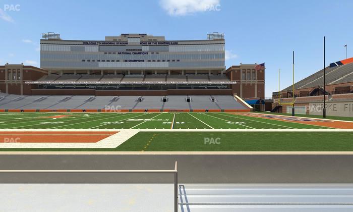 Gies Memorial Stadium - Section Front 103 Seat View