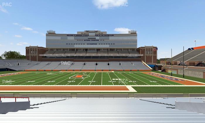 Gies Memorial Stadium - Section Front 104 Seat View