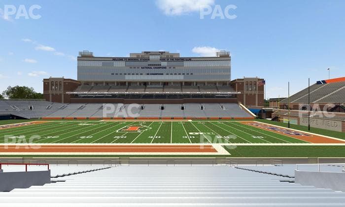 Gies Memorial Stadium - Section Front 104 Seat View