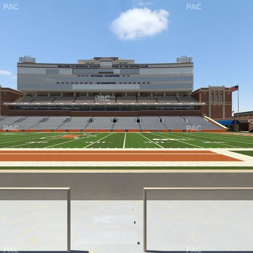 Gies Memorial Stadium - Section Front 104 Seat View
