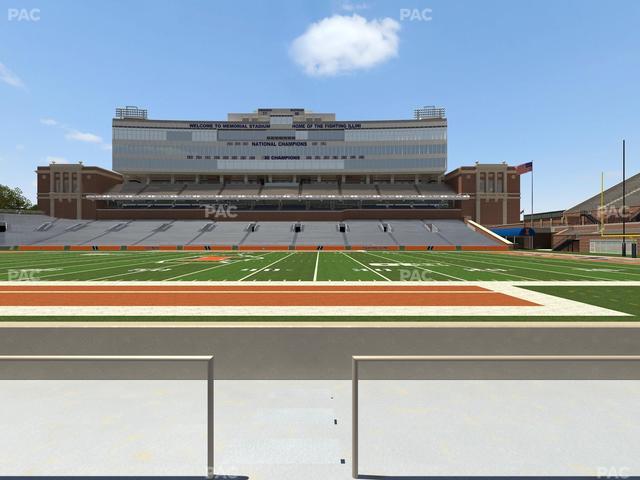 Gies Memorial Stadium - Section Front 104 Seat View