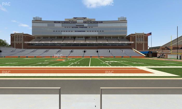 Gies Memorial Stadium - Section Front 104 Seat View