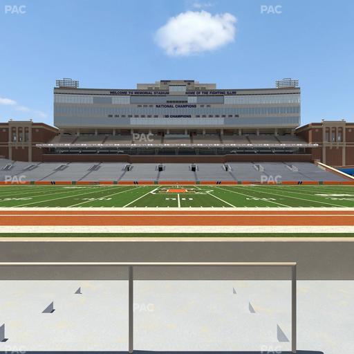 Gies Memorial Stadium - Section Front 105 Seat View