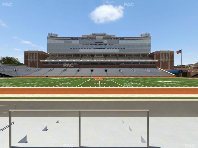 Gies Memorial Stadium - Section Front 105 Seat View