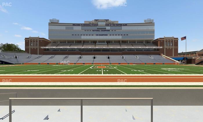 Gies Memorial Stadium - Section Front 105 Seat View