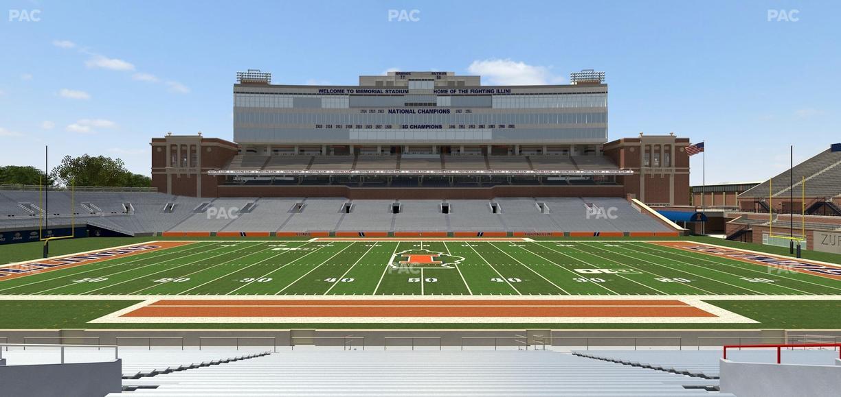 Gies Memorial Stadium - Section Front 105 Seat View