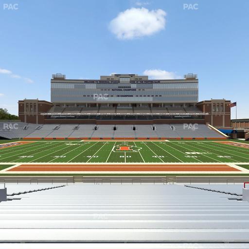 Gies Memorial Stadium - Section Front 105 Seat View