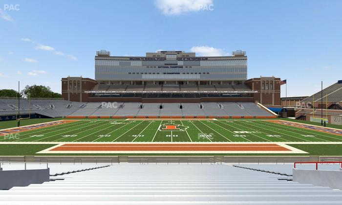 Gies Memorial Stadium - Section Front 105 Seat View