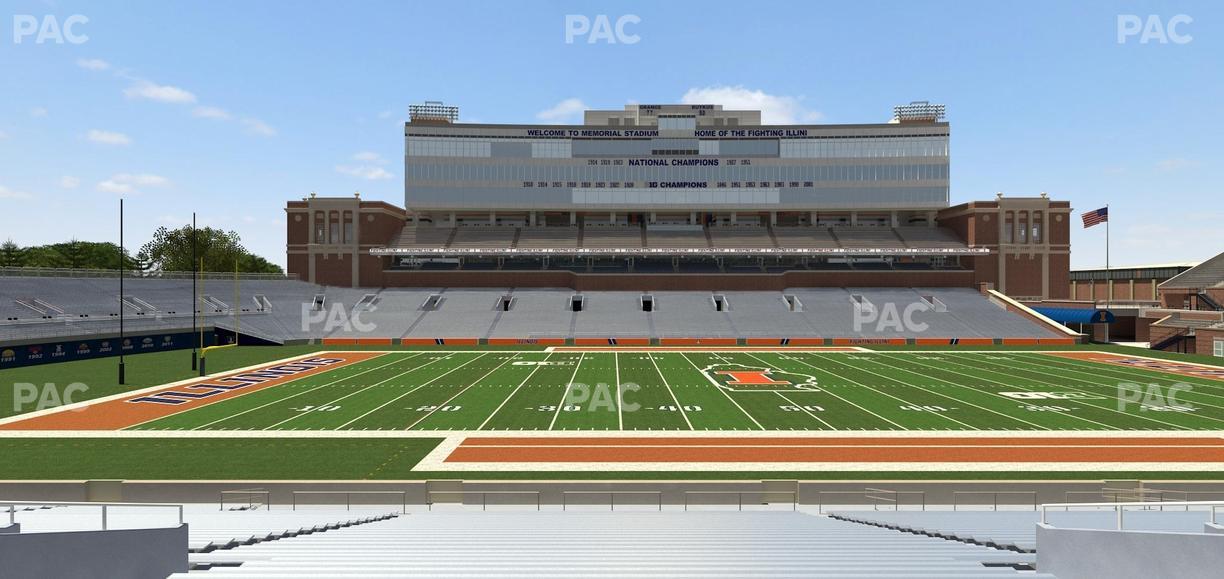 Gies Memorial Stadium - Section Front 106 Seat View