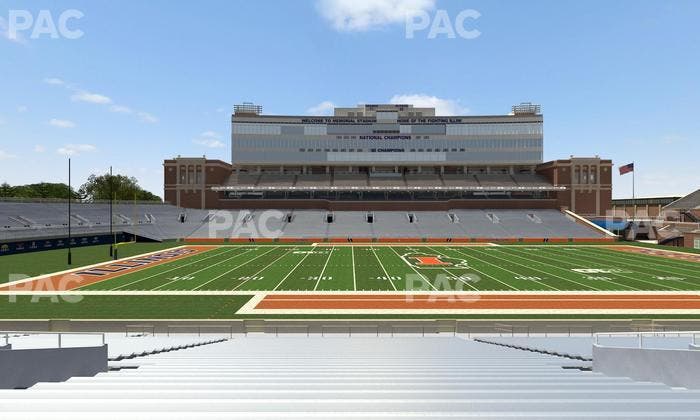 Gies Memorial Stadium - Section Front 106 Seat View