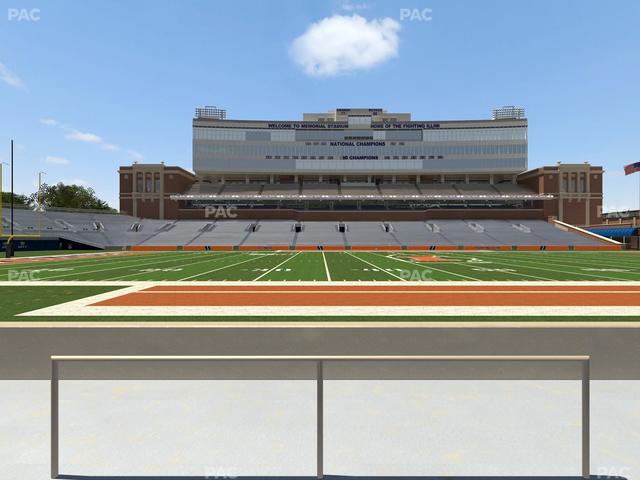 Gies Memorial Stadium - Section Front 106 Seat View