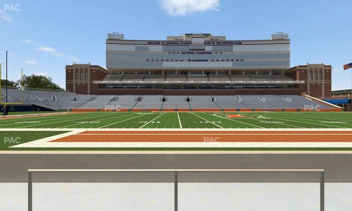 Gies Memorial Stadium - Section Front 106 Seat View