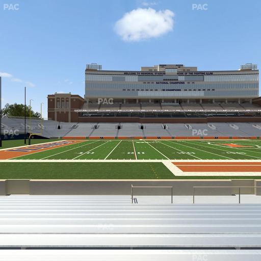 Gies Memorial Stadium - Section Front 107 Seat View