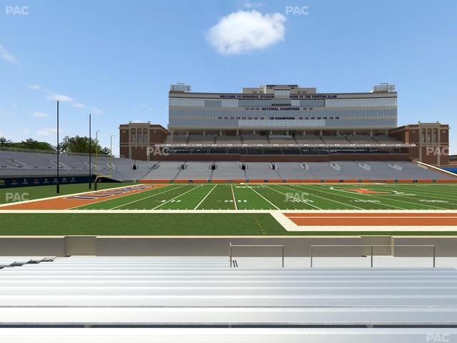 Gies Memorial Stadium - Section Front 107 Seat View