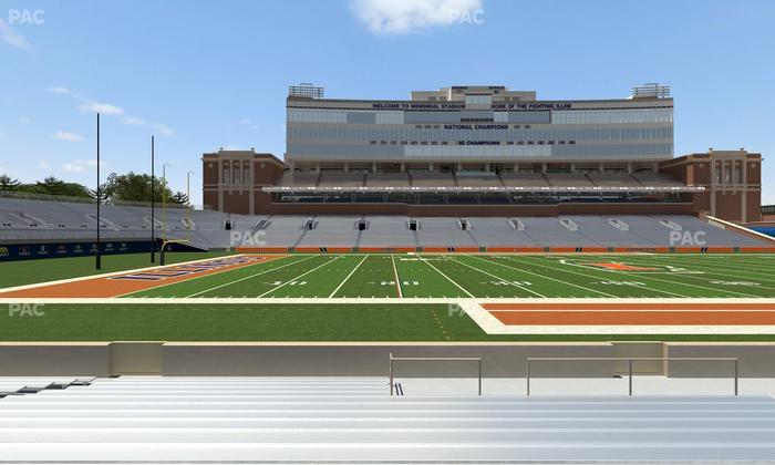 Gies Memorial Stadium - Section Front 107 Seat View