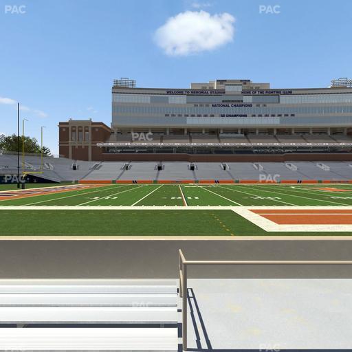Gies Memorial Stadium - Section Front 107 Seat View