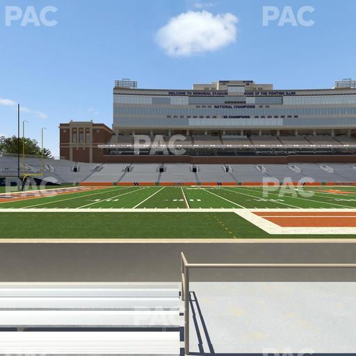 Gies Memorial Stadium - Section Front 107 Seat View