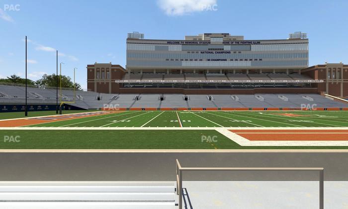 Gies Memorial Stadium - Section Front 107 Seat View