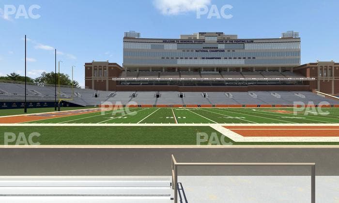 Gies Memorial Stadium - Section Front 107 Seat View