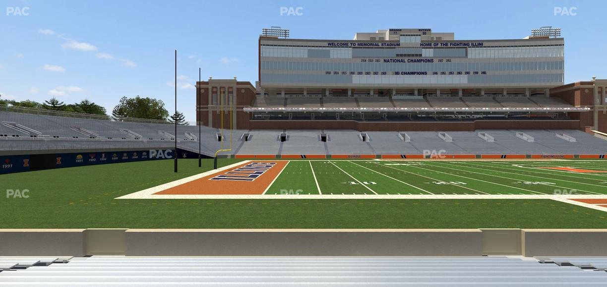 Gies Memorial Stadium - Section Front 108 Seat View