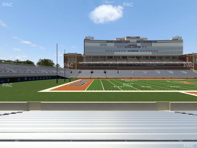 Gies Memorial Stadium - Section Front 108 Seat View