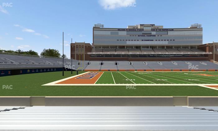 Gies Memorial Stadium - Section Front 108 Seat View