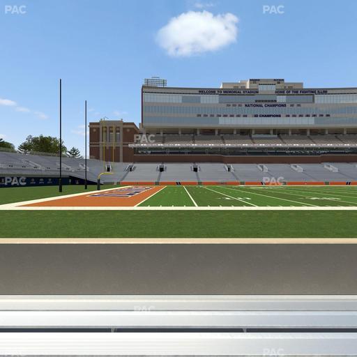 Gies Memorial Stadium - Section Front 108 Seat View