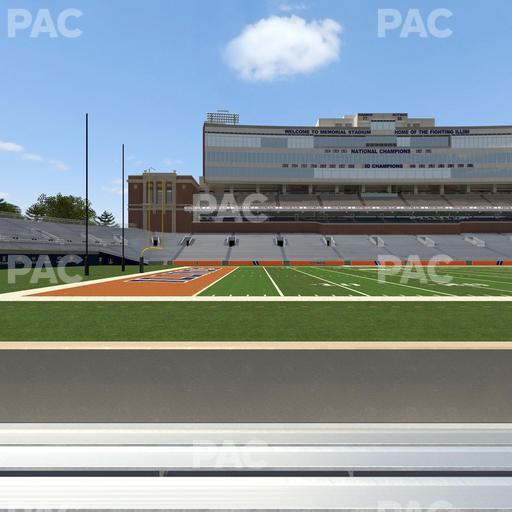 Gies Memorial Stadium - Section Front 108 Seat View