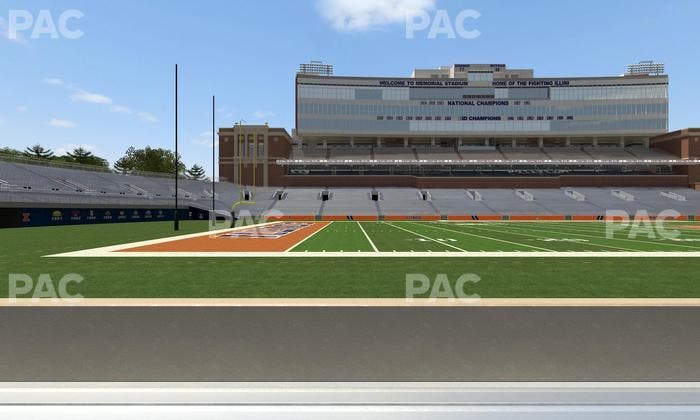 Gies Memorial Stadium - Section Front 108 Seat View