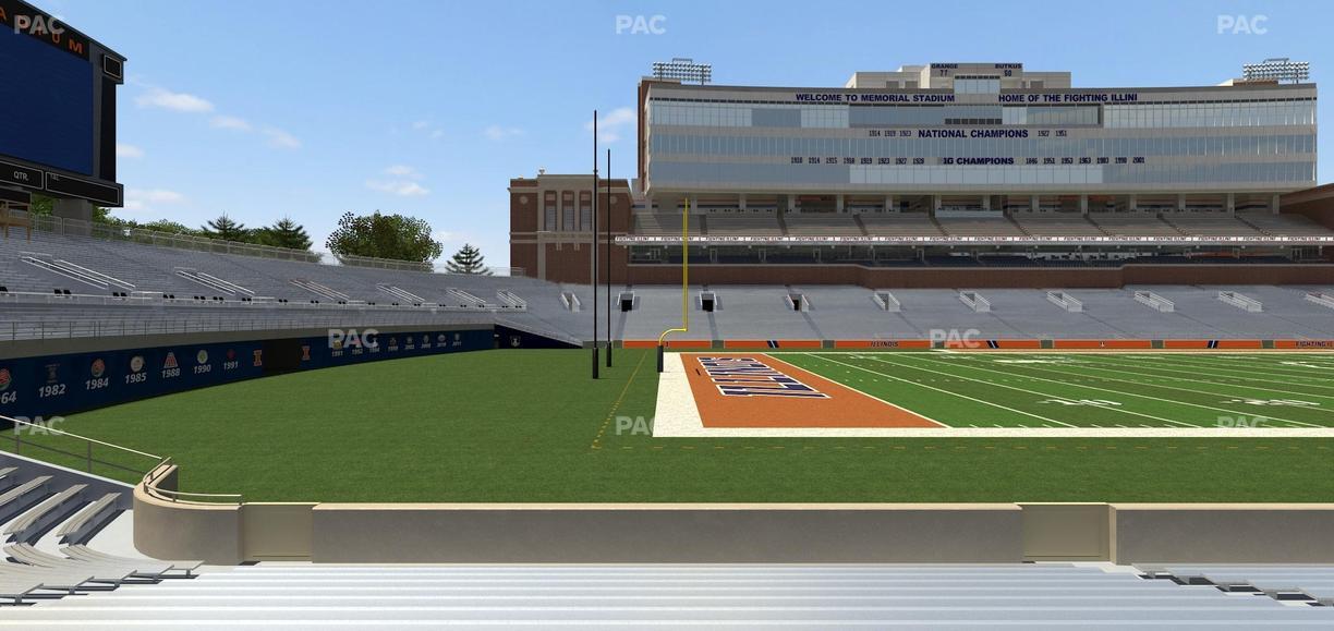 Gies Memorial Stadium - Section Front 109 Seat View