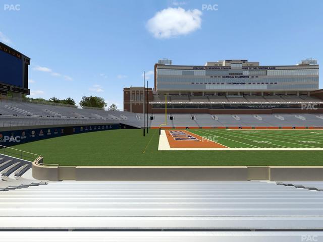 Gies Memorial Stadium - Section Front 109 Seat View