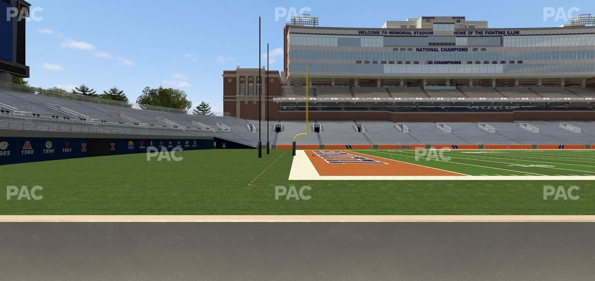 Gies Memorial Stadium - Section Front 109 Seat View