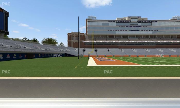 Gies Memorial Stadium - Section Front 109 Seat View