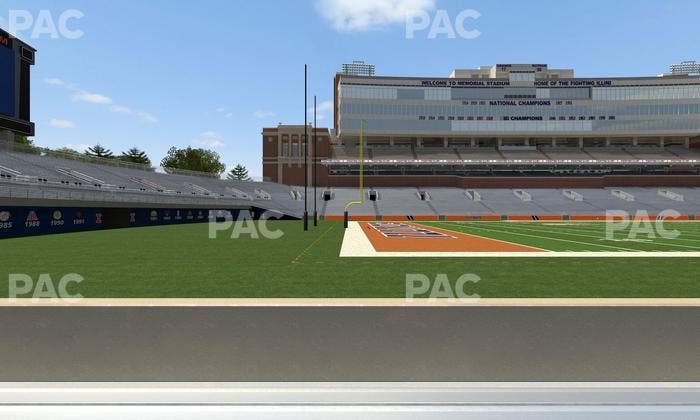 Gies Memorial Stadium - Section Front 109 Seat View