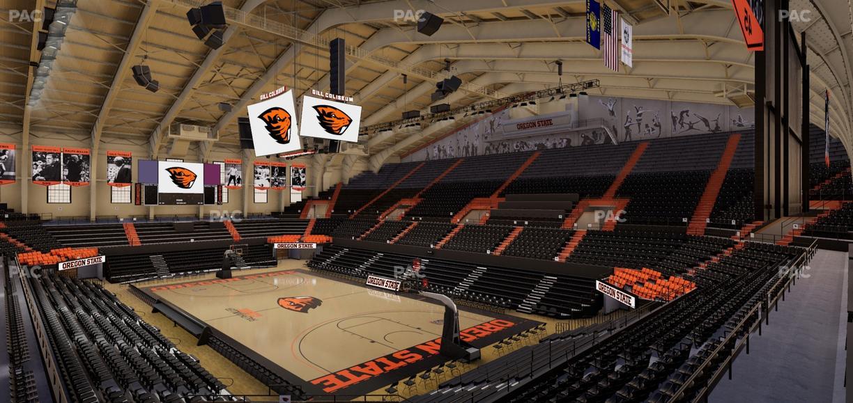Gill Coliseum - Section 1 Seat View