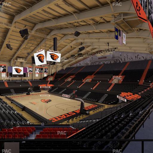 Gill Coliseum - Section 1 Seat View