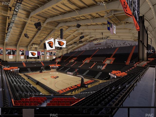 Gill Coliseum - Section 1 Seat View Gill Coliseum - Section 1 Seat View