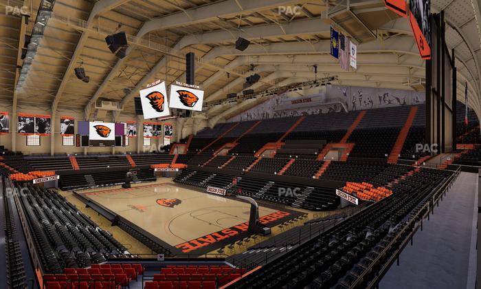 Gill Coliseum - Section 1 Seat View