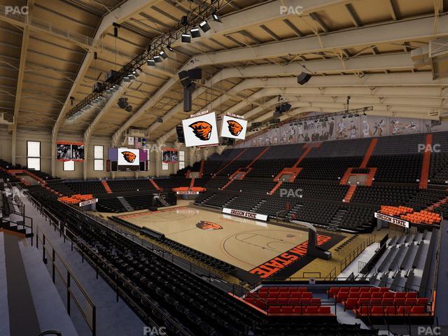 Gill Coliseum - Section 10 Seat View Gill Coliseum - Section 10 Seat View