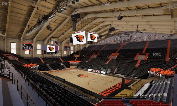 Gill Coliseum - Section 10 Seat View