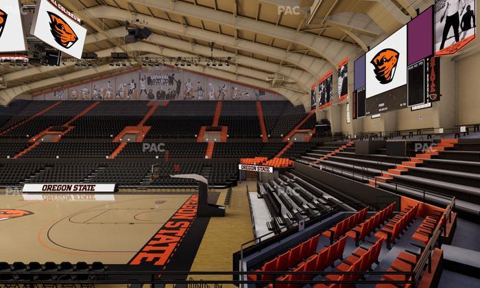 Gill Coliseum - Section 11 Seat View