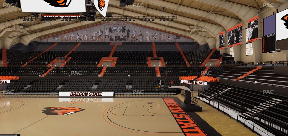 Gill Coliseum - Section 12 Seat View