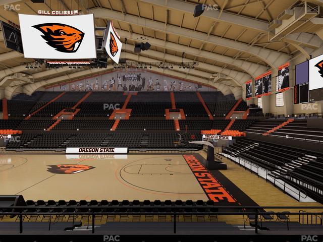 Gill Coliseum - Section 12 Seat View Gill Coliseum - Section 12 Seat View