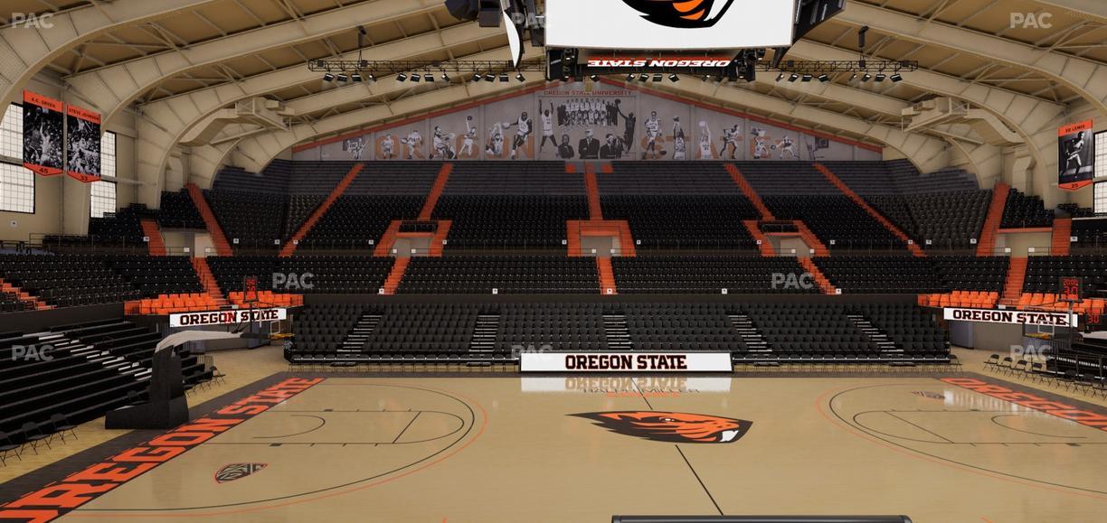 Gill Coliseum - Section 13 Seat View