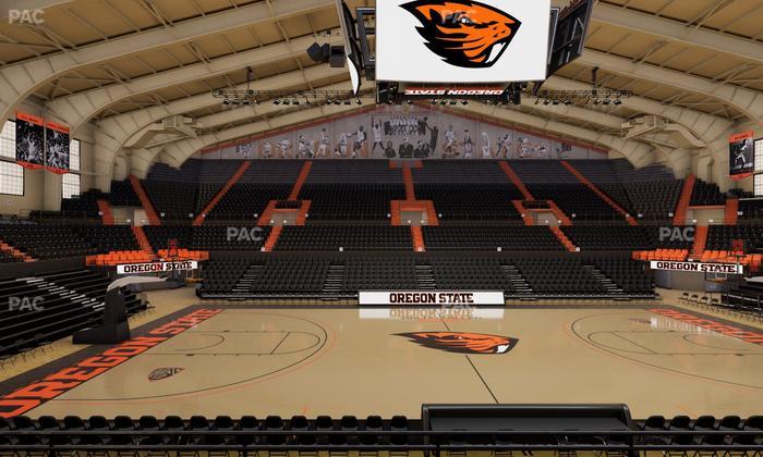 Gill Coliseum - Section 13 Seat View