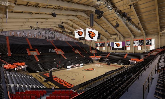 Gill Coliseum - Section 15 Seat View