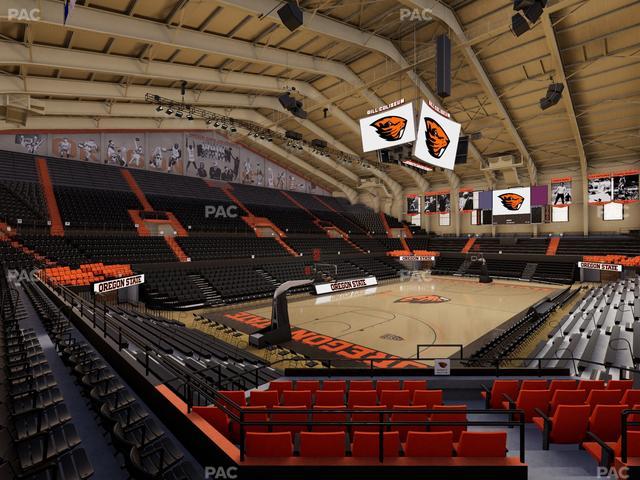 Gill Coliseum - Section 16 Seat View Gill Coliseum - Section 16 Seat View