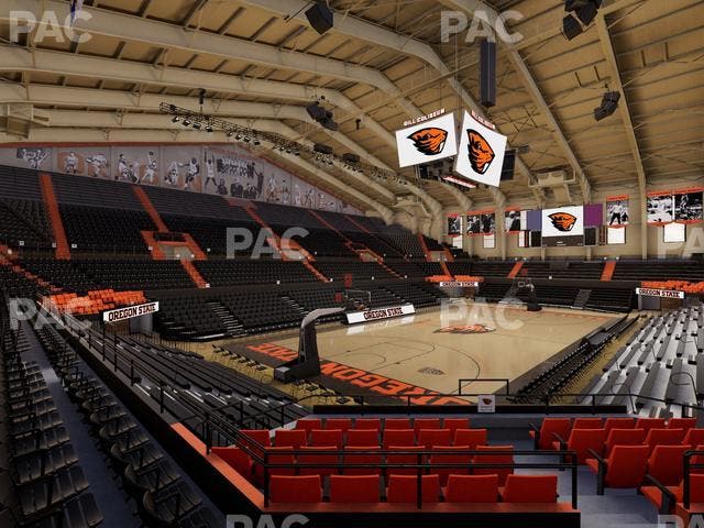 Gill Coliseum - Section 16 Seat View