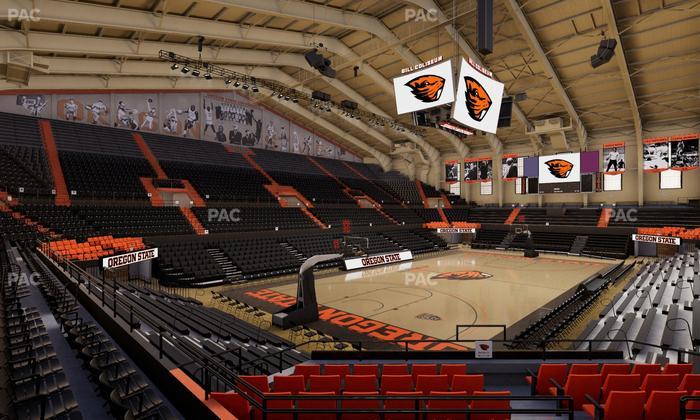 Gill Coliseum - Section 16 Seat View