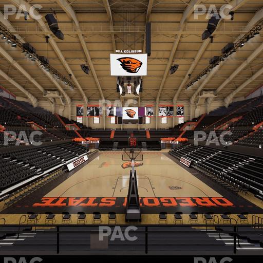 Gill Coliseum - Section 17 Seat View